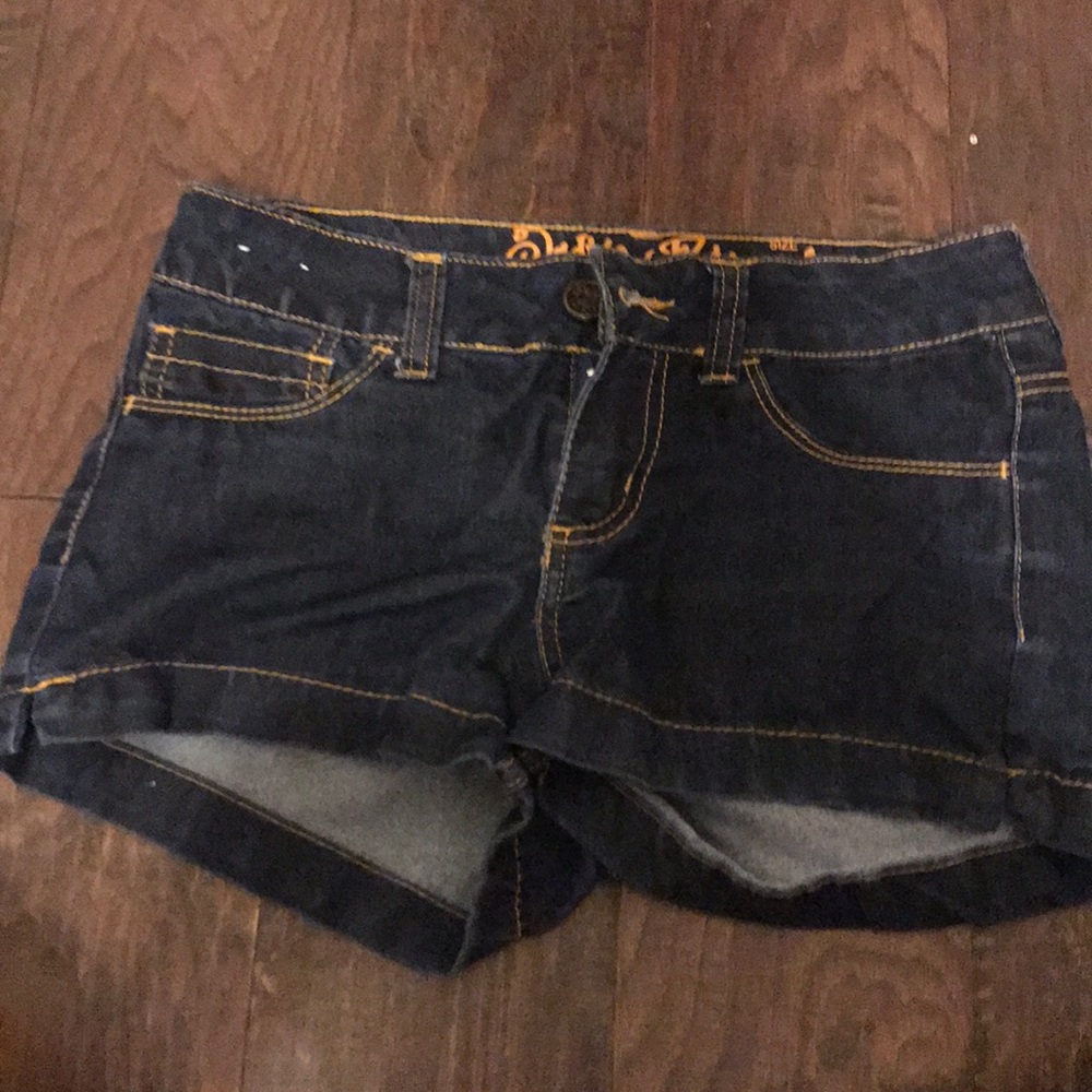 Blue jean shorts